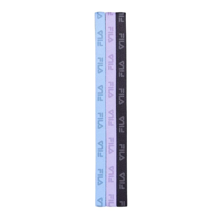 Fila Vinchas Unisex Hair_Band_Kit_3_Fit Black/Lilac/Delave_Blue