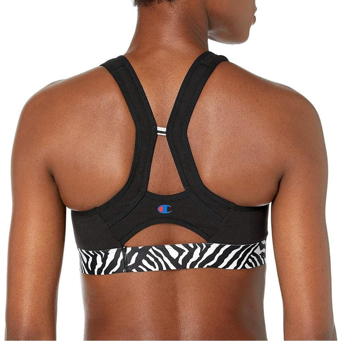 Champion Top_Bra Femenino The_Authentic__Graphic Black/Zebra