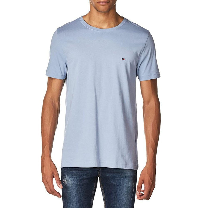 Tommy Hilfiger T-Shirt Masculino Wcc_Essential_Cotton_Tee Daybreak_Blue