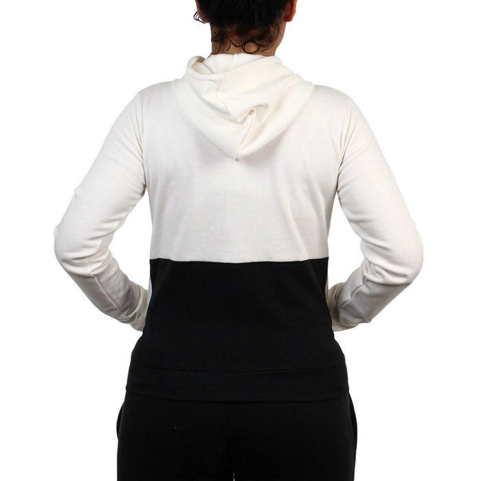 FP2205-3-1-Pony Jacket_Hodded_with_Zip Femenino FP2205 White/Black