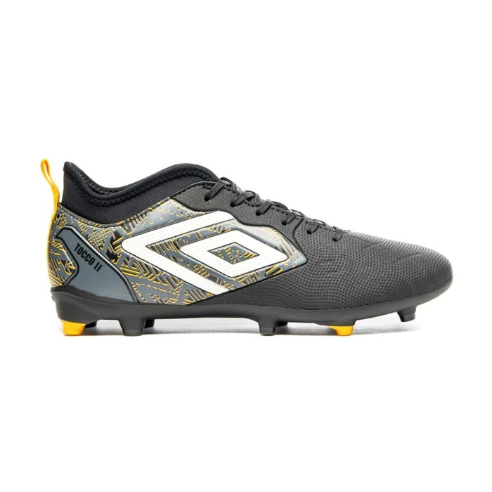 Umbro Futbol_Campo Masculino Tocco_II_Club Negro/Blanco/Amarillo