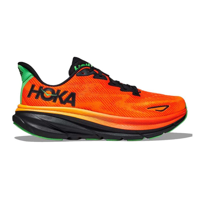 Hoka Running Masculino Clifton_9 Flame/Vibrant_Orange