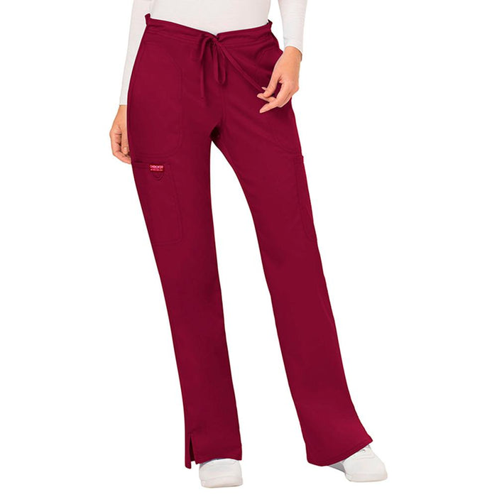 Cherokee Mid Rise Moderate Flare Drawstring Pant