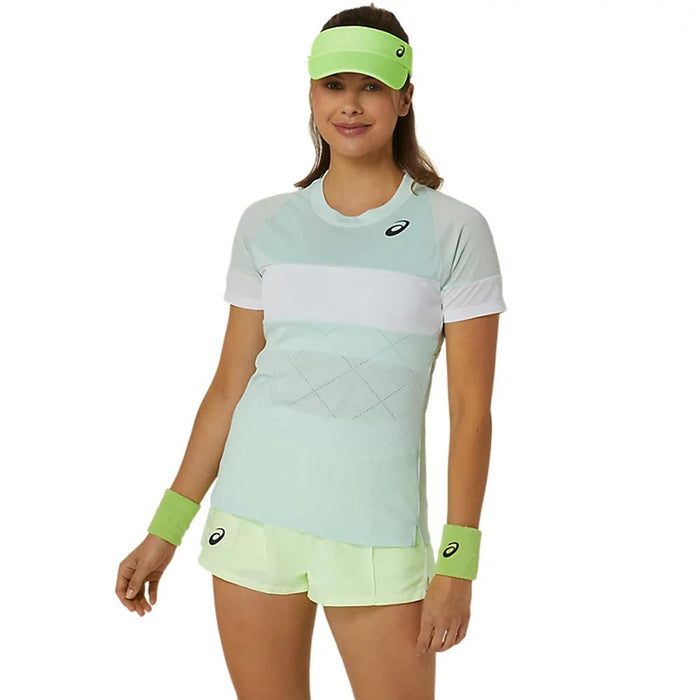 Asics Remeras Femenino Tenis Game_Ss_Top Pale_Blue