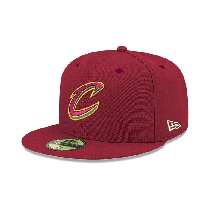 MAZ-New_Era Gorros NBA 59Fifty Cleveland_Cavaliers Bordo/Yellow/Grey