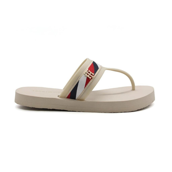 Tommy Hilfiger Zapatillas Femenino T_Strap_Rwb_Beach_Sandal Classic_Beige