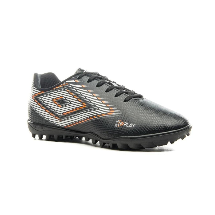 Umbro Futbol_Society Masculino Play Negro/Blanco/Naranj_A_Fluo