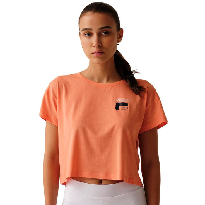 Fila Remeras Femenino Tenis Graphic_III Coral_Orange/Navy