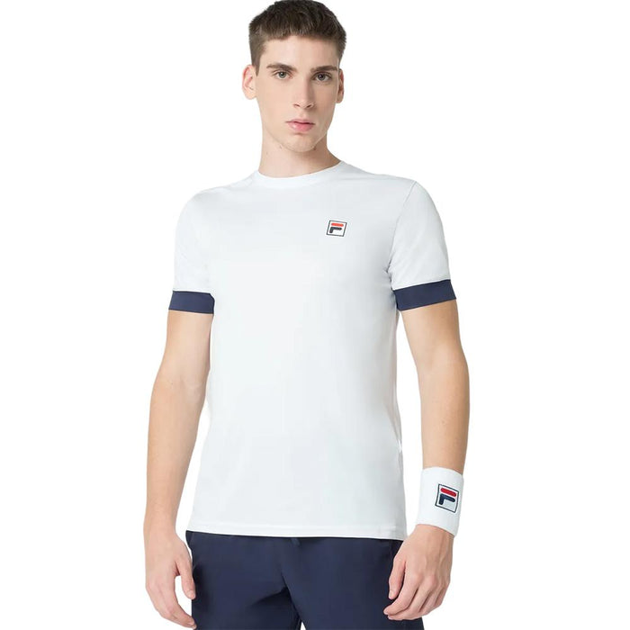 F11TN00266-168 Fila Remeras Masculino Tennis Player_F_Box_II White/Navy