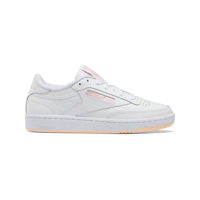 Reebok Lifestyle Femenino Club_C_85 Ftwr_White/Ftwr_White/Aura_Orange