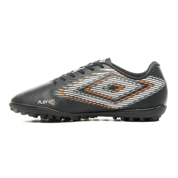 Umbro Futbol_Society Masculino Play Negro/Blanco/Naranj_A_Fluo