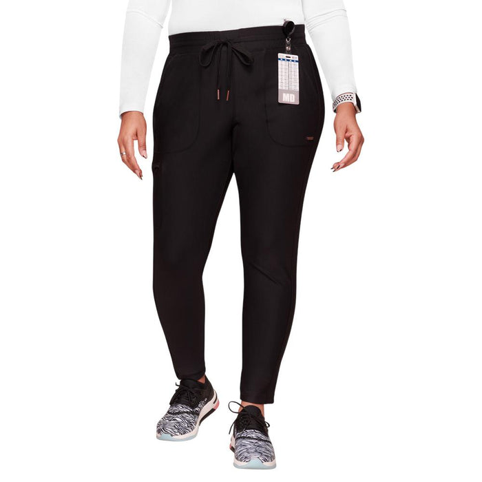 Cherokee Mid Rise Tapered Leg Drawstring Pant