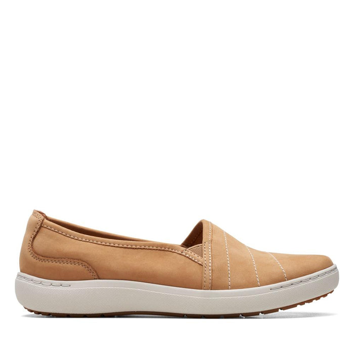 Clarks Alpargatas Femenino Nalle_Violet Camel Leather