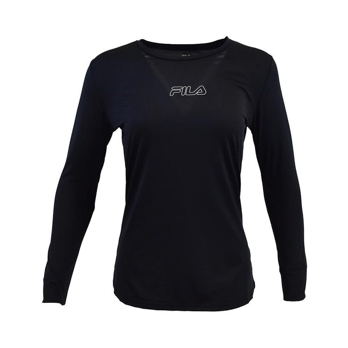 Fila Remeras_mangas_largas Femenino Running T22169W Black