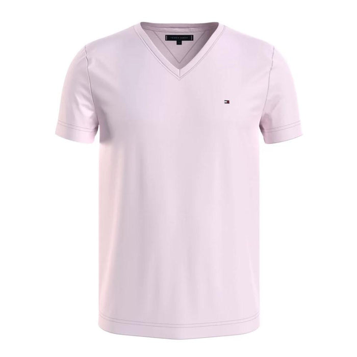 Tommy Hilfiger T-Shirt Masculino |Wcc_Essential_Cotton_Vneck_Tee Light_Pink