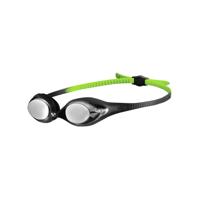 Arena Lentes_Natacion Ninhos Spider_Jr_Mirror Black_Silver_Green