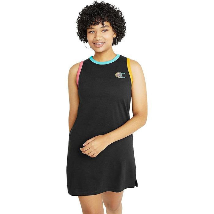 Champion Vestidos Femenino Campus_Tank_Dress Black/Multi