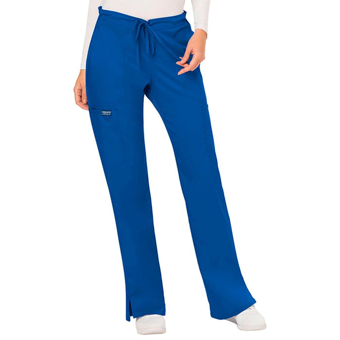 Cherokee Mid Rise Moderate Flare Drawstring Pant