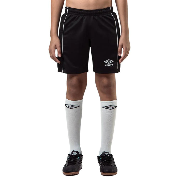 Umbro Bermudas Ninhos Futbol Long_Shorts_Gol_Twr_Shelter Preto/Branco