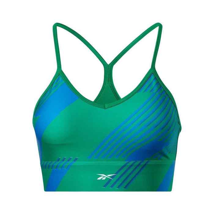 Reebok Femenino Wor_Train_Aop_Bra Glen_Green