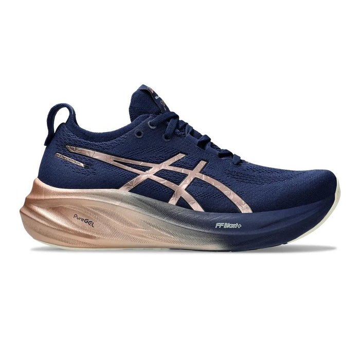 Asics Deportivos Femenino Running Gel_Nimbus_26_Platinum Blue_Expanse/Rose_Gold