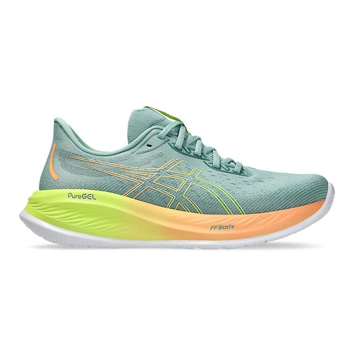 Asics Deportivos Masculino Running Gel_Cumulus_26_Paris Light_Celadon/Safety_Yellow