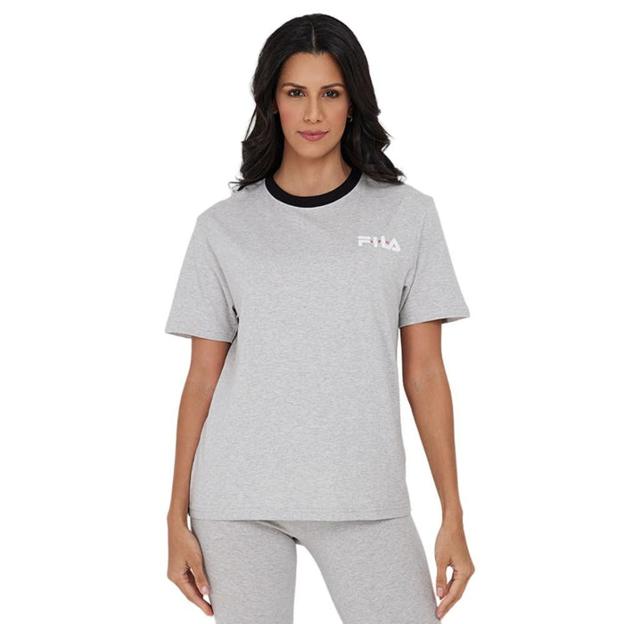 Fila Remera Femenino Pria Grey_Marl/Black