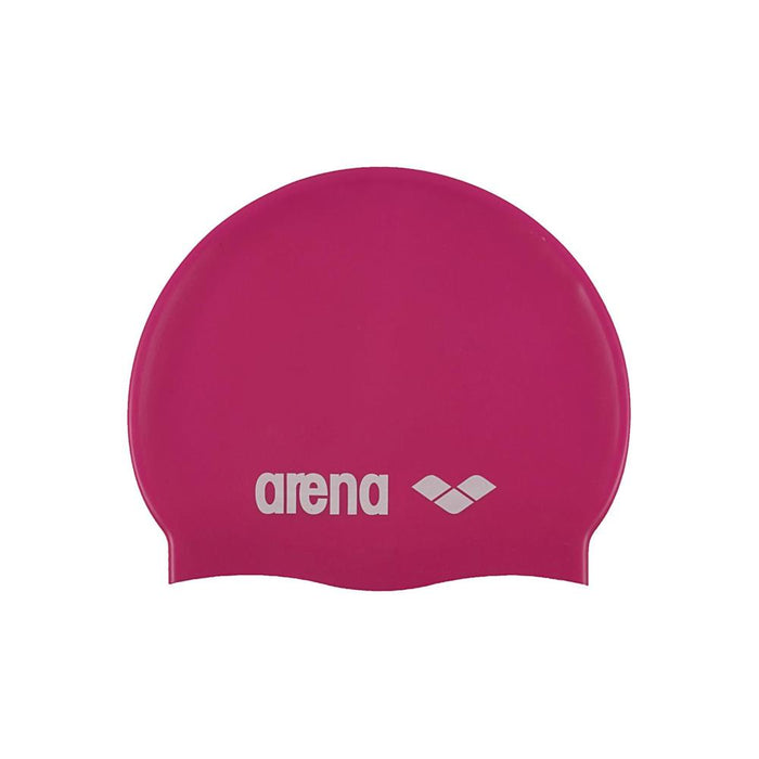 Arena Gorras_de_Natacion Ninhos Classic_Silicone_Jr Fuxia_White