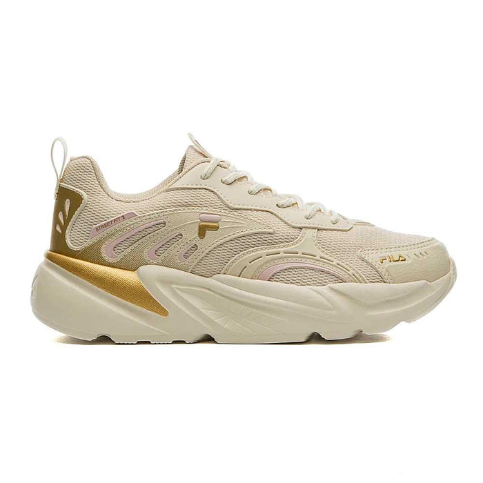 Fila Deportivos Femenino Training Street_Fit_2 Raw White/Oro/Rosa