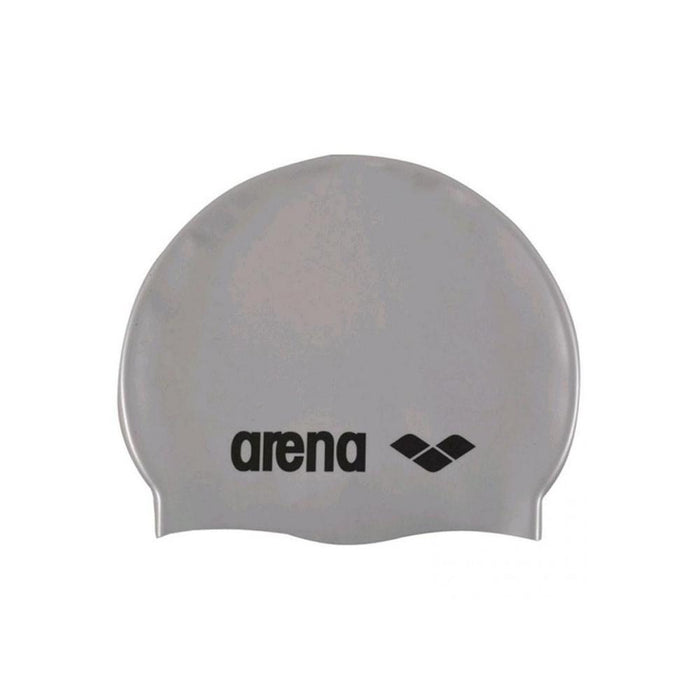 Arena Gorras_de_Natacion Unisex Classic_Silicone Silver_Black