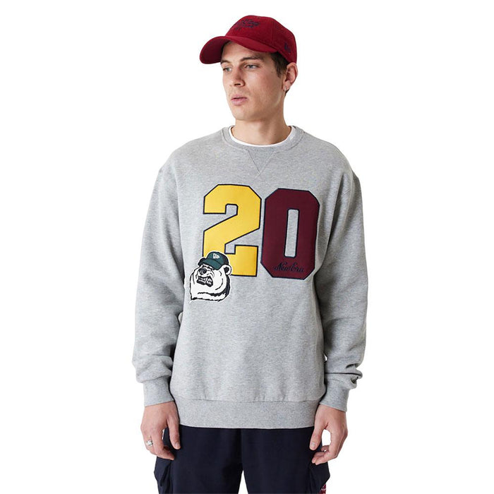 New_Era Sweater Lifestyle_Crew_Neck Grey_Med