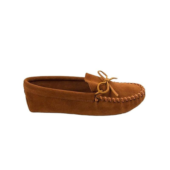 Minnetonka Masculino Leather_Laced_Softsole Brown