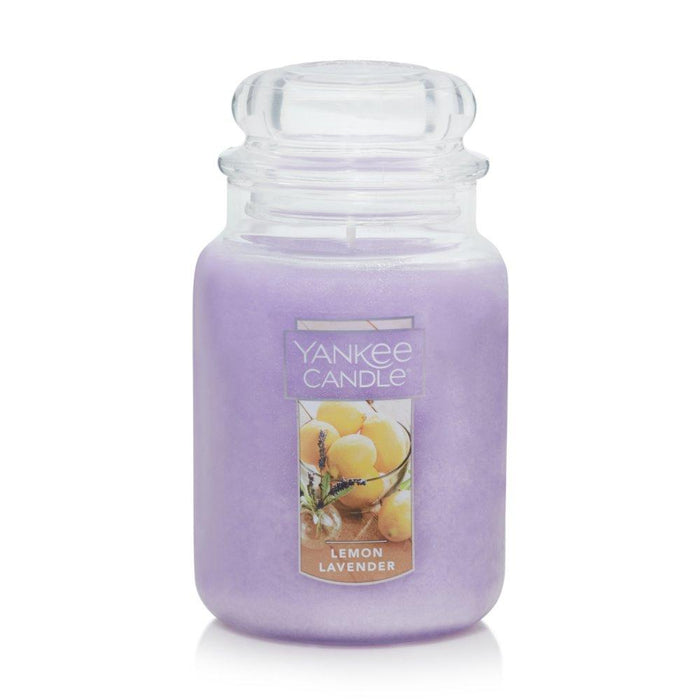 YANKEE CANDLE JAR-HW LG LEMON LAV