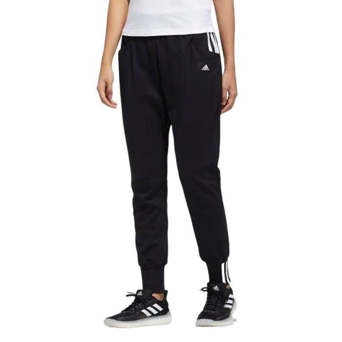 GP0697 Adidas Pantalones Femenino Str_Pt_Knit Black/White