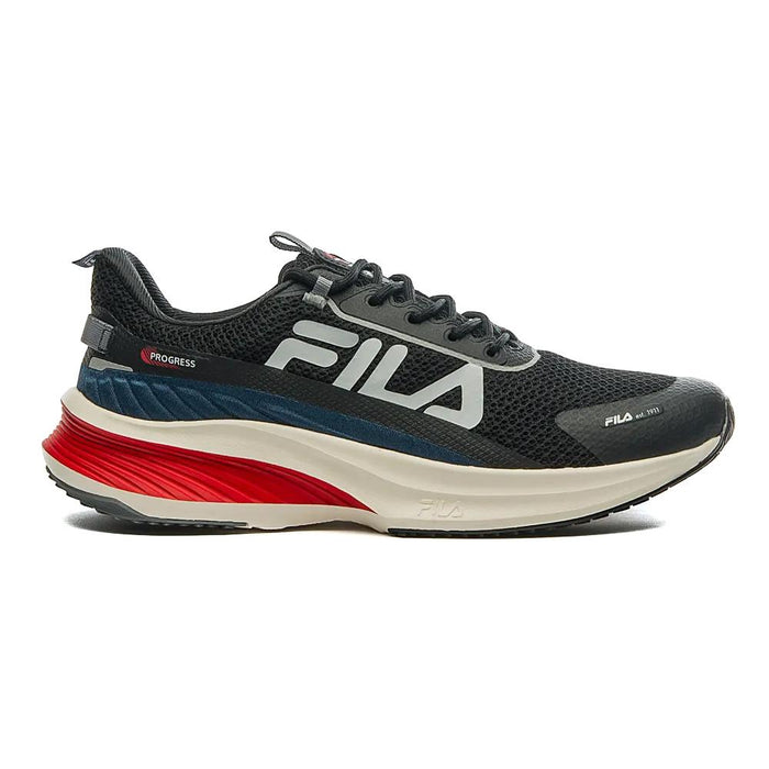 Fila Deportivos Masculino Running Progress Negro/Rojo/Marino