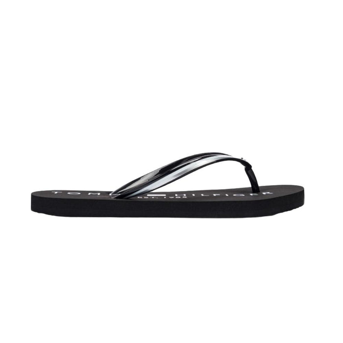 Tommy Hilfiger Femenino Flip_Flop_Sandals Tommy Glossy Beach_Sandal Black