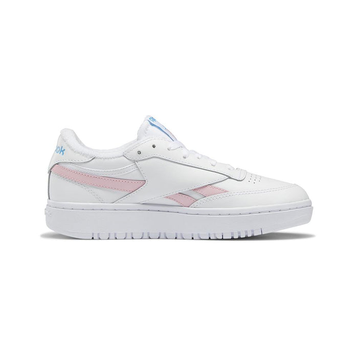 Reebok Classics Femenino Club_C_Double_Revenge Ftwr_White/Pink_Glow/Radiant_Aqua