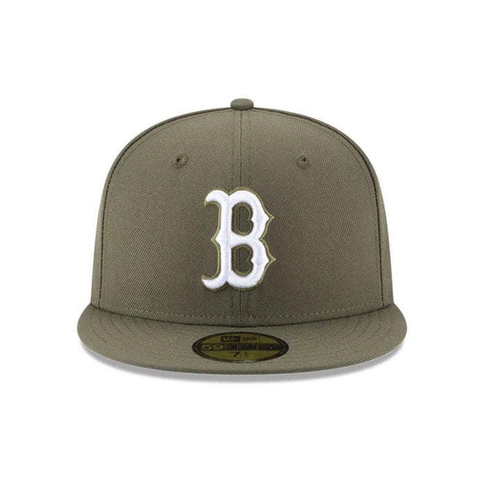 New_Era Gorros MLB 59Fifty Boston_Red_Sox Olive