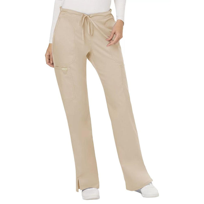 Cherokee Mid Rise Moderate Flare Drawstring Pant