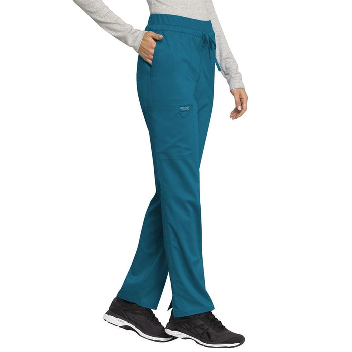 Cherokee Mid Rise Tapered Leg Drawstring Pant