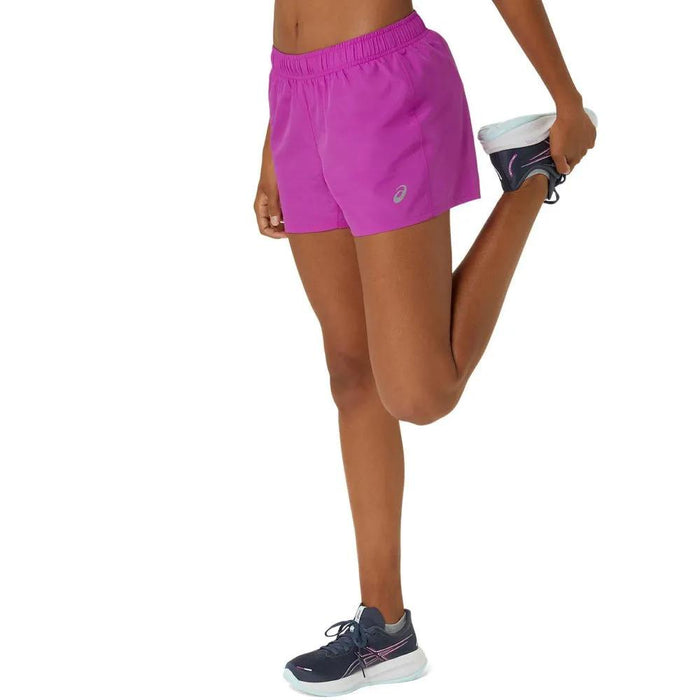 ASICS Shorts Femenino Running Silver_4In Bold_Magenta