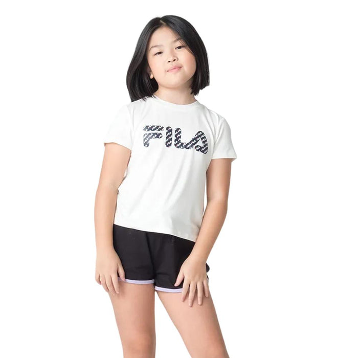 Fila Remeras Ninhos Moda Letter_Slim Off_White