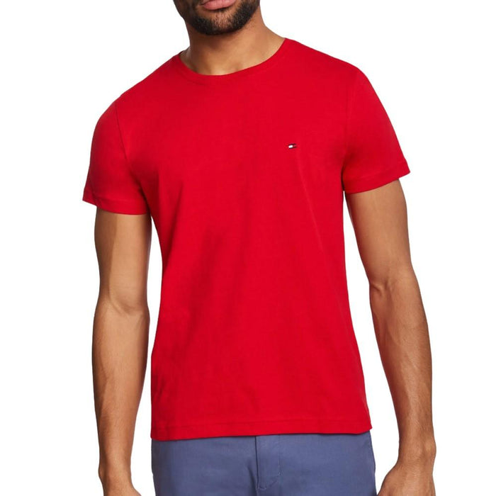 Tommy Hilfiger T-Shirt Masculino Wcc_Essential_Cotton_Tee Primary Red