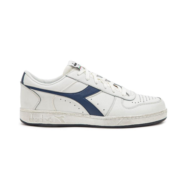 Diadora Unisex Magic_Basket_Demi_Icona White/Blue_Caspian_Sea