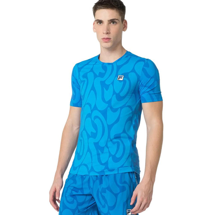 Fila Remeras Masculino Tennis Beach_Sport Medium_Blue_Stamped