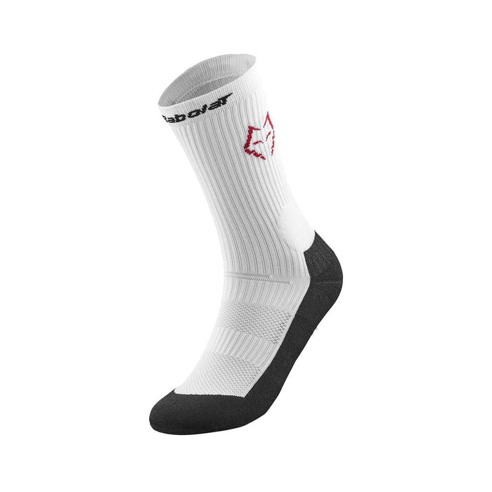 Babolat Medias Unisex Padel Mid-Calf_Socks_Lebron White/Black