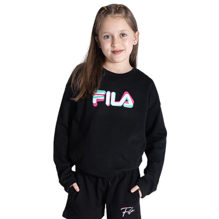 Fila Sueter Niños Etna_Crew_Sweater Black