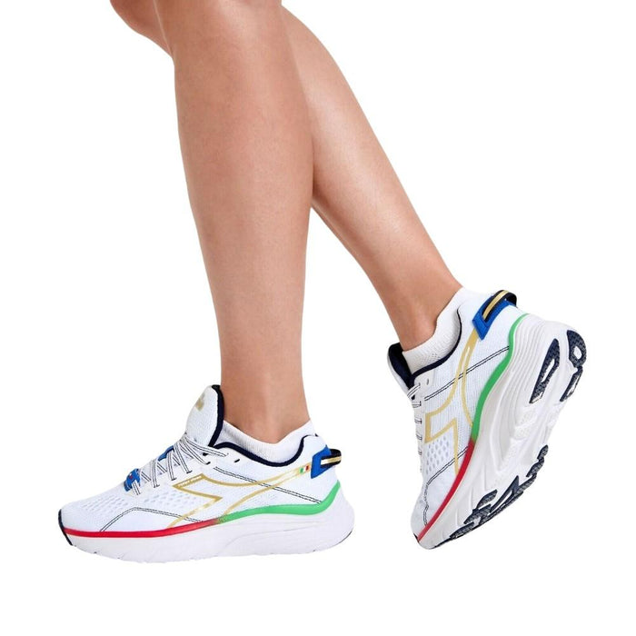 Diadora Femenino Running Equipe_Atomo Blanco/Dorado