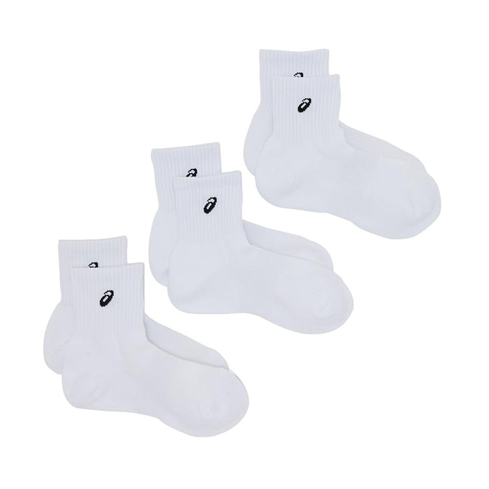 Asics Medias Unisex Training Middle_Socks_3P Brilliant_White