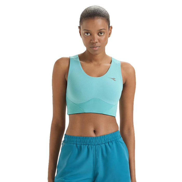 Diadora Top Femenino L._Medium_Bra_Run_Crew Dusty_Turquoise